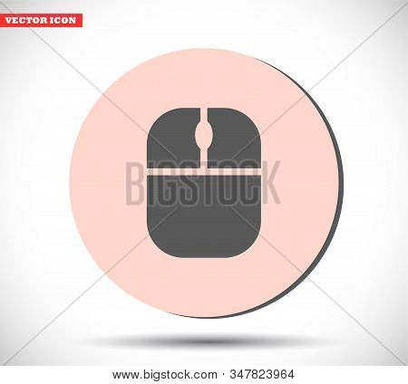 Mouse Vector Icon , Lorem Ipsum Flat Design