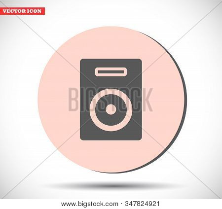 Loudspeaker Vector Icon , Lorem Ipsum Flat Design