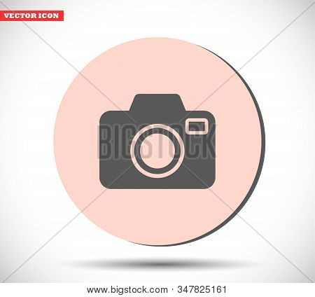Camera Vector Icon , Lorem Ipsum Flat Design