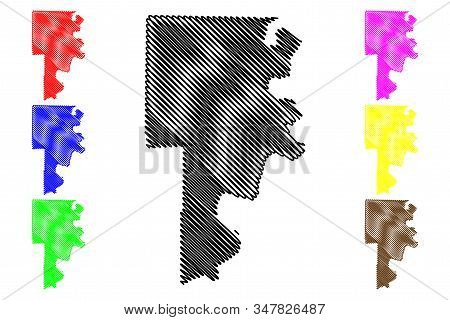 Crittenden County, Arkansas (u.s. County, United States Of America,usa, U.s., Us) Map Vector Illustr