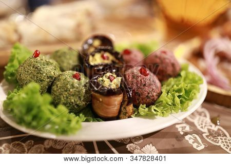 Phali And Eggplant On Plate