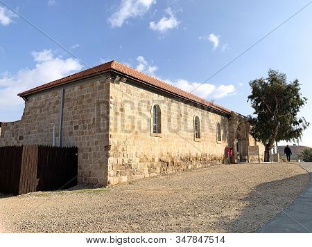 Good Samaritans Inn, Israel - January 11, 2020: Museum Of Ancient Mosaics From Different Places Of I