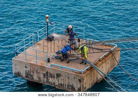 Orenjastad, Aruba - December 7: A Pilot Boat Is Used To Transport Maritime Pilots Between Land And S