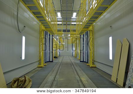 Subway Train Service Depot. Moscow, Russia
