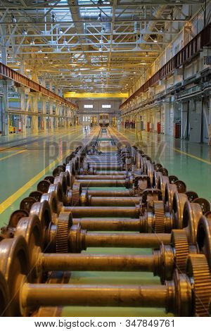 Subway Train Service Depot. Moscow, Russia