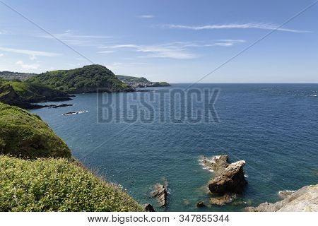 Hele Bay With Beacon Point (hillsborough), Ilfracombe & Capstone Point Viewed From Rillage Point, No