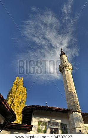 Minaret hæve op til himlen