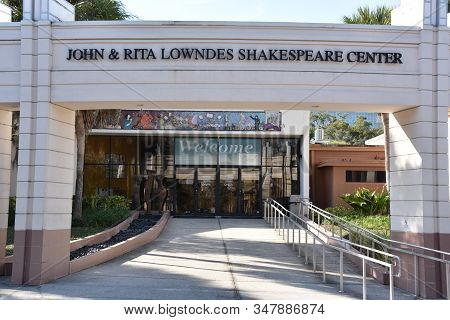 Orlando, Fl - Nov 29: John And Rita Lowndes Shakespeare Center At Loch Haven Park In Orlando, Florid