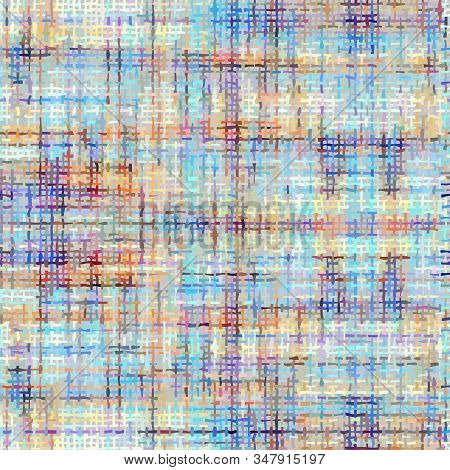 Imitation Of A Texture Of Tweed Fabric Seamless Pattern.