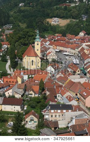 SAMOBOR, CROATIA - JUNE 19, 2011: Parish Church of Saint Anastasia in Samobor, Croatia