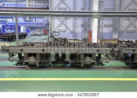 Subway Train Service Depot. Moscow, Russia