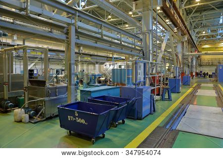 Subway Train Service Depot. Moscow, Russia