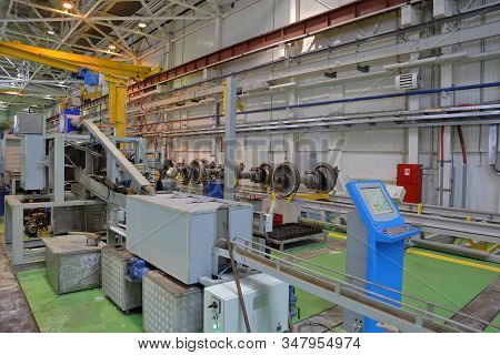 Subway Train Service Depot. Moscow, Russia