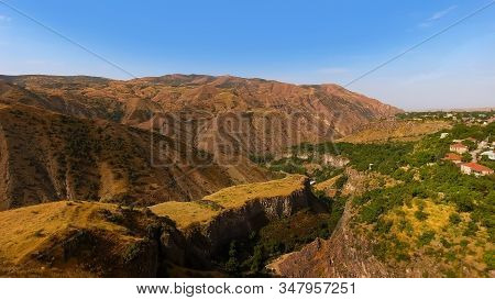 Small Mountain Village Halidzor, Syunik Province Of Armenia, Fantastic View