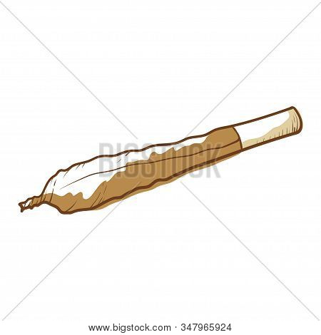 Rolled Cigarette Iocn, Bad Habit Smoking Addiction