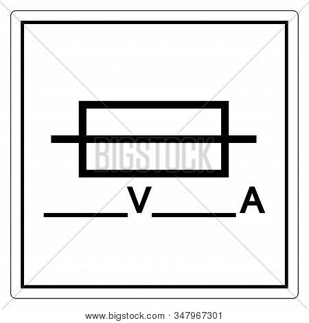 Fuse (writable) Symbol Sign, Vector Illustration, Isolate On White Background Label .eps10