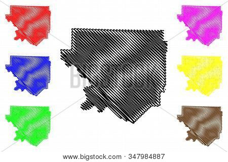 Izard County, Arkansas (u.s. County, United States Of America,usa, U.s., Us) Map Vector Illustration