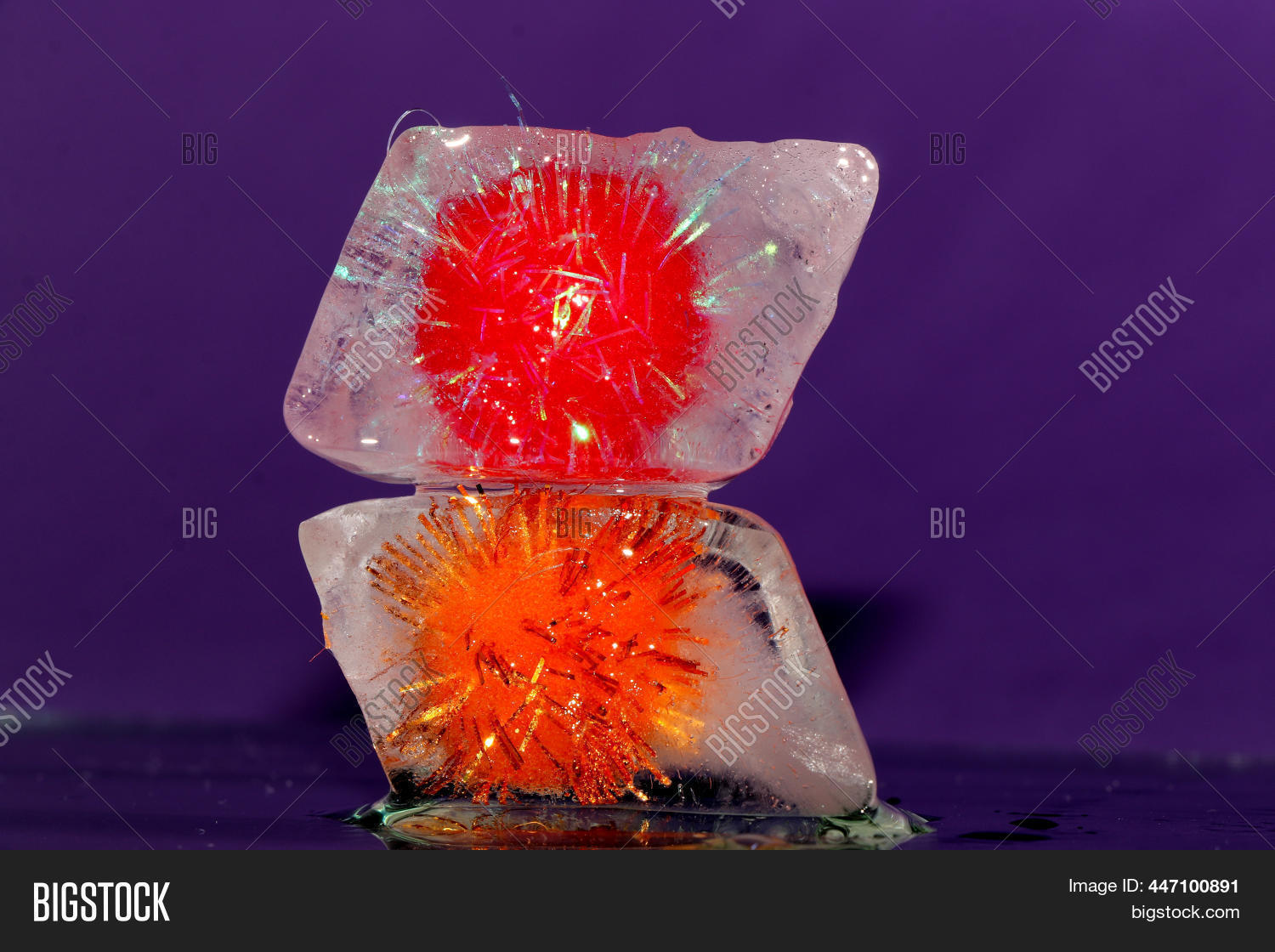 Red Ball Ice Cube On Image & Photo (Free Trial) Bigstock