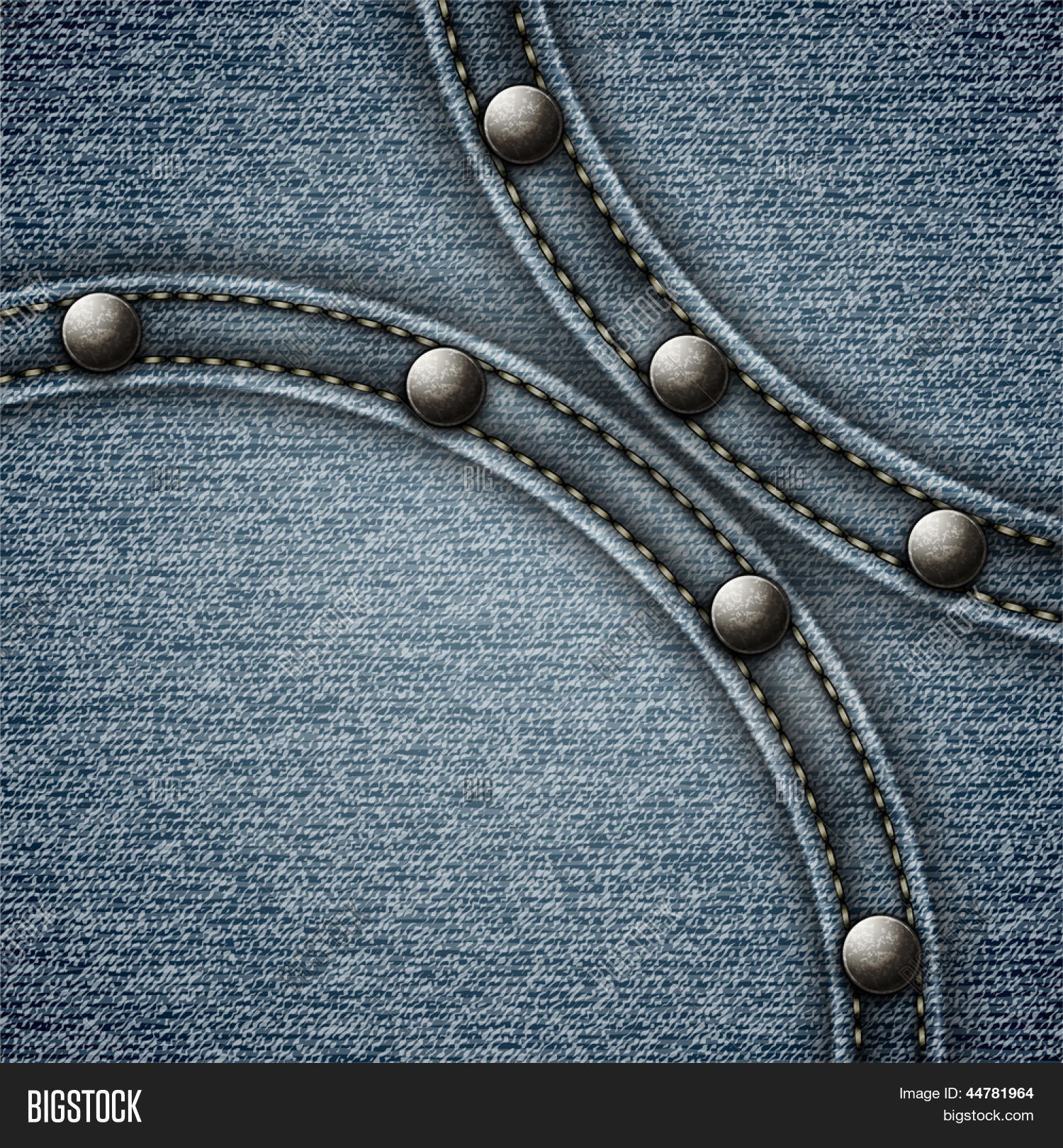 Stitched Denim Vector & Photo (Free Trial) Bigstock