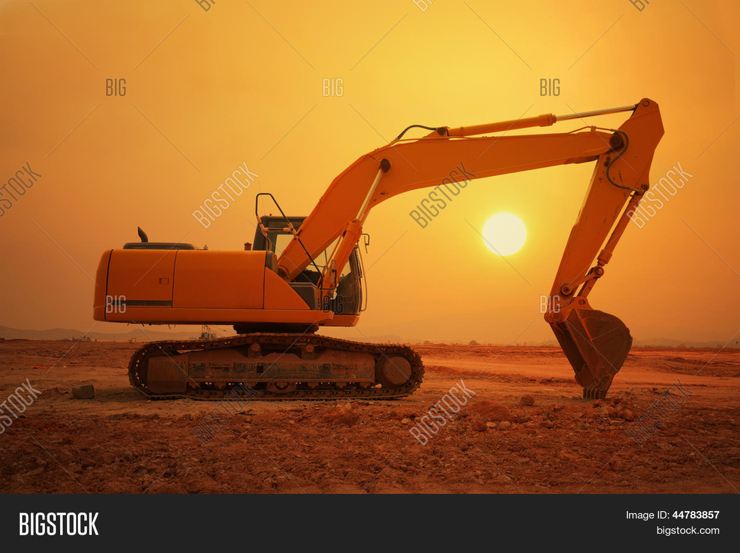 Digger Shovel Working Image & Photo (Free Trial) Bigstock