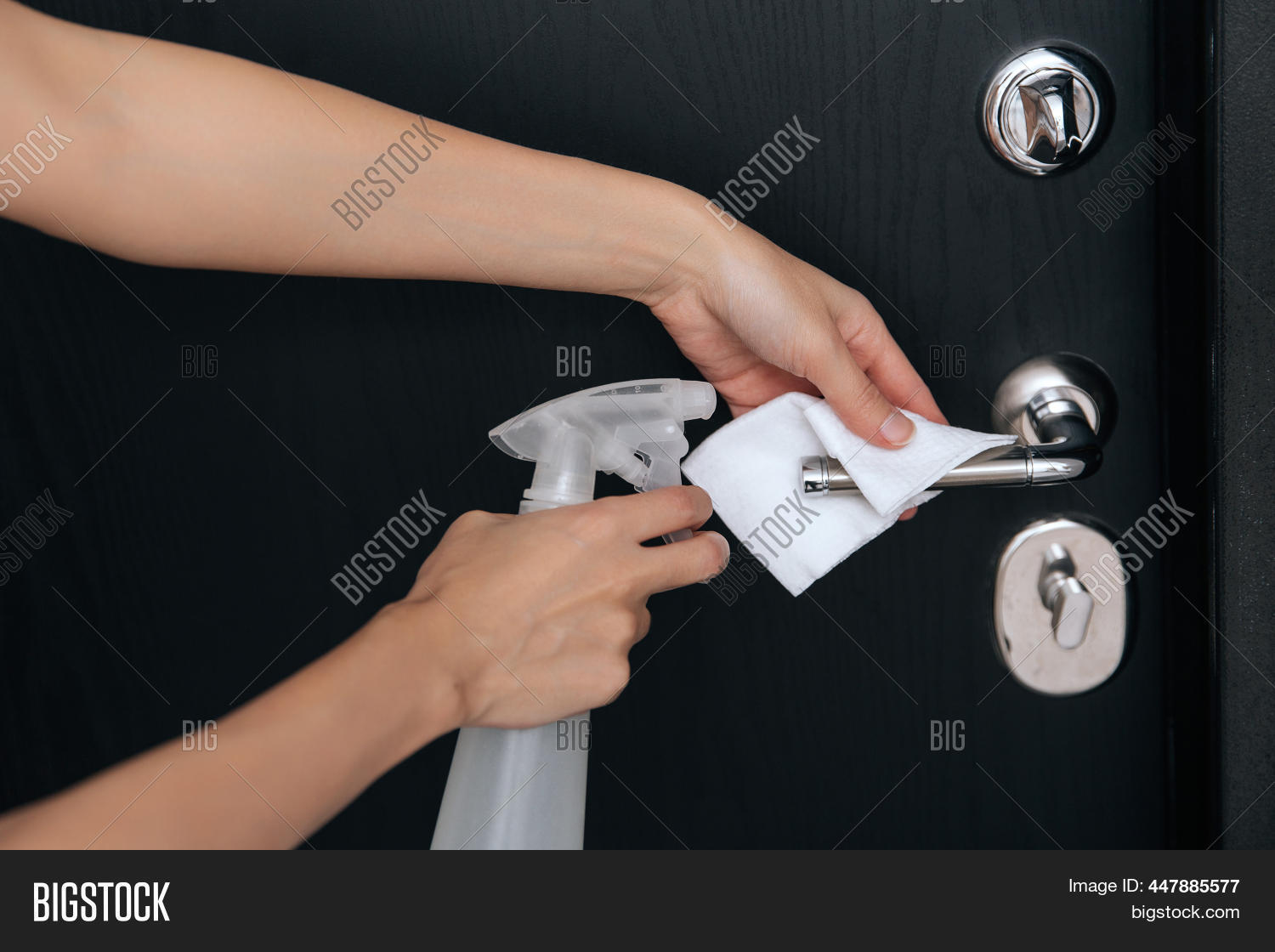 Cleaning Black Door Image & Photo (Free Trial) Bigstock