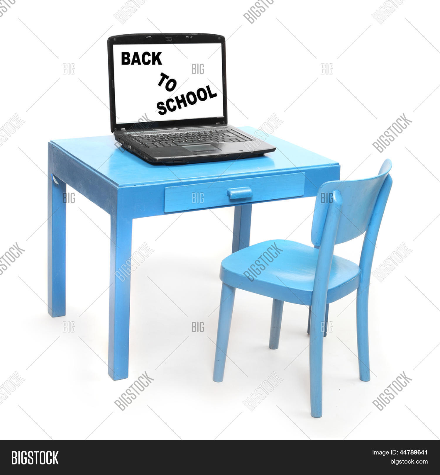 Blue Chair Table Image & Photo (Free Trial) | Bigstock