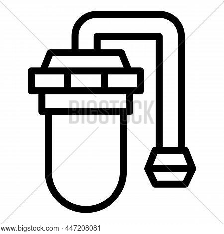 Filter Osmosis Icon Outline Vector. Reverse Water. Plant Equipment