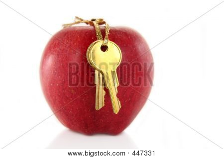 Rode appel en gouden sleutel