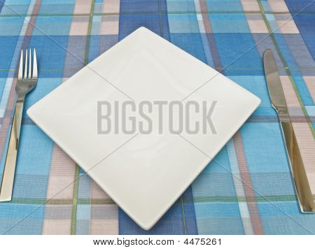 Çanak çatal ve bıçak masa örtüsü,