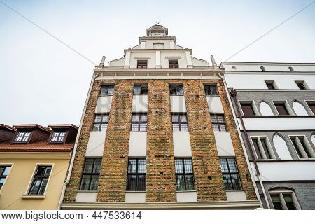 Torun, Poland - August 11, 2021. One Of The Oldest Buildings - Dawny Dom Kompanijny Kupcow Bractwa M