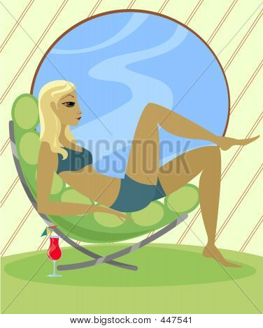 Развалившись