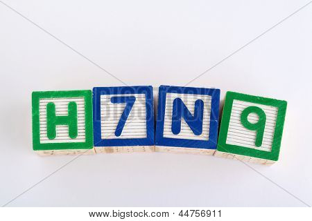 H7N9 blocco di alfabeto giocattoli