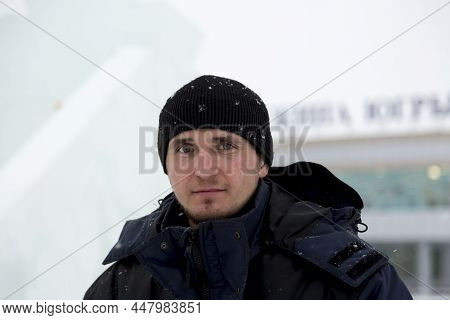 Portrait Of A Worker At A Construction Site