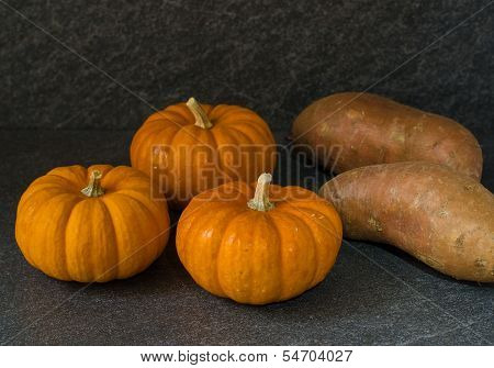 Pumpkin And Raw Sweet Potato