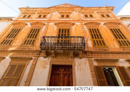 Ciutadella Menorca downtown city of Ciudadela in Balearic islands