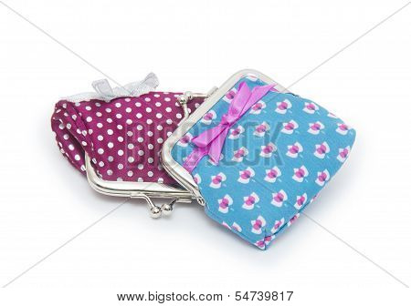 Change Purses Isolated On White Background