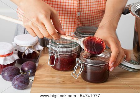 Woman Tasting Marmalade