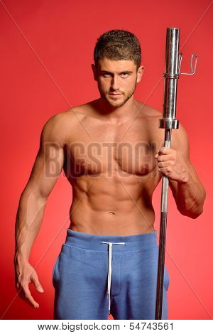 athletic young man portrait