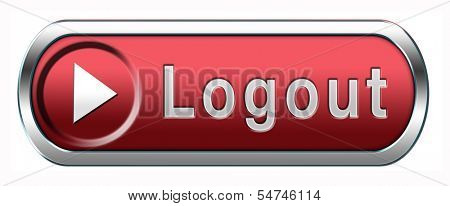 logout button or user or member logout banner