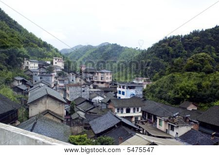 Villaggio cinese vicino a Guilin