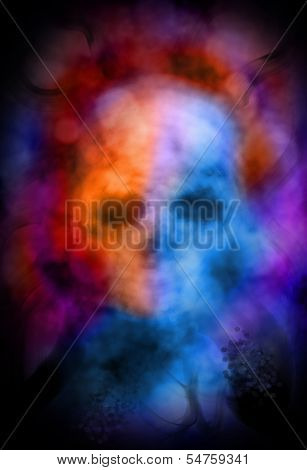 Ghostly Skull Abstract