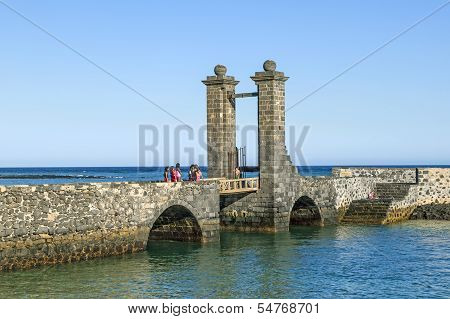 Castle Castillo De San Gabriel In Arrecife, Lanzarote, Canary Islands