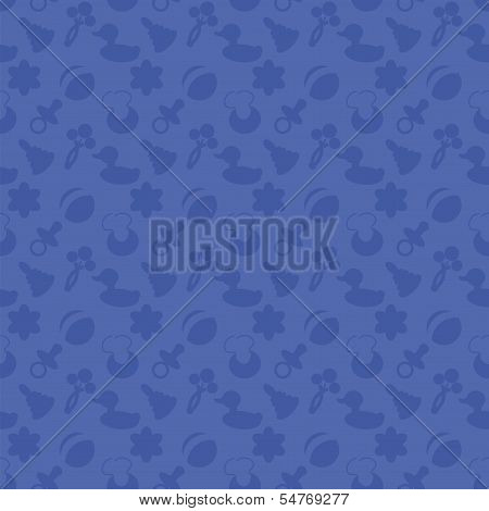 seamless background wth baby objects