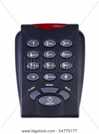 Remote control on a white background