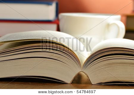 Composition With Books On The Table