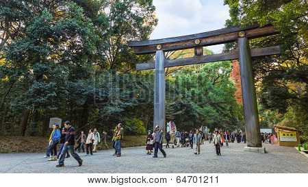 Meiji jingu Shrine in Tokyo