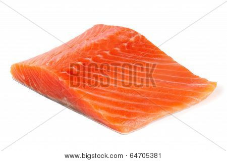 Trout Fillet Isolated On White Background