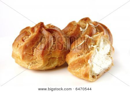 Eclairs com creme