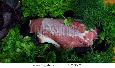 Mutton With Greenery