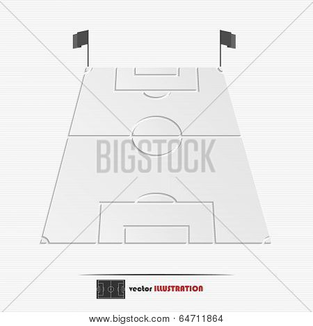 Abstract Football Field Web Icon